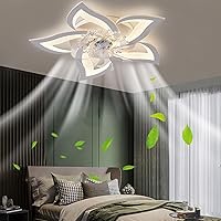 Modern Dimmable Flower Shape Ceiling Fans with Lights,27