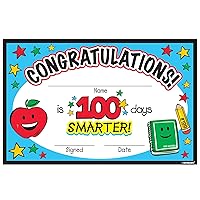 Vibrant 100th Day Of School Certificate Pack - 8.5