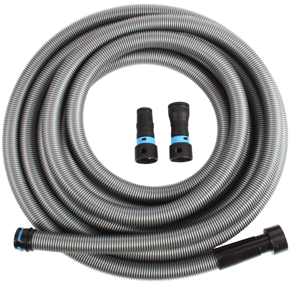 Cen-Tec Systems 94203 Quick Click 30 Ft. Hose for Home and Shop Vacuums with Multi-Brand Power Tool Adapter for Dust Collection