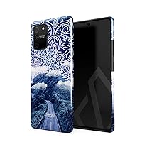 Compatible with Samsung Galaxy S10 Lite Case Mountains Nature Landscape Mandala Henna Paisley Pattern Wanderlust Space Heavy Duty Shockproof Dual Layer Hard Shell+Silicone Protective Cover