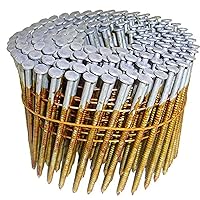 Metabo HPT Full Round Head Framing Nails | 3 Inch x .120 | Ring Shank | Hot Dipped Galvanized | Wire Coil | 2400 Count | 12707HHPT