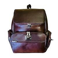 Buffallo Leather Backpack, Spacious, Durable, Stylish Design Brown Color