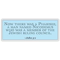 John 3:1 | Now There was a Pharisee | Car Sticker 3x8 inches
