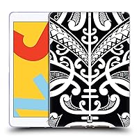 Face Tattoo Samoan Tattoo Soft Gel Case Compatible with Apple iPad 10.2 2019/2020/2021