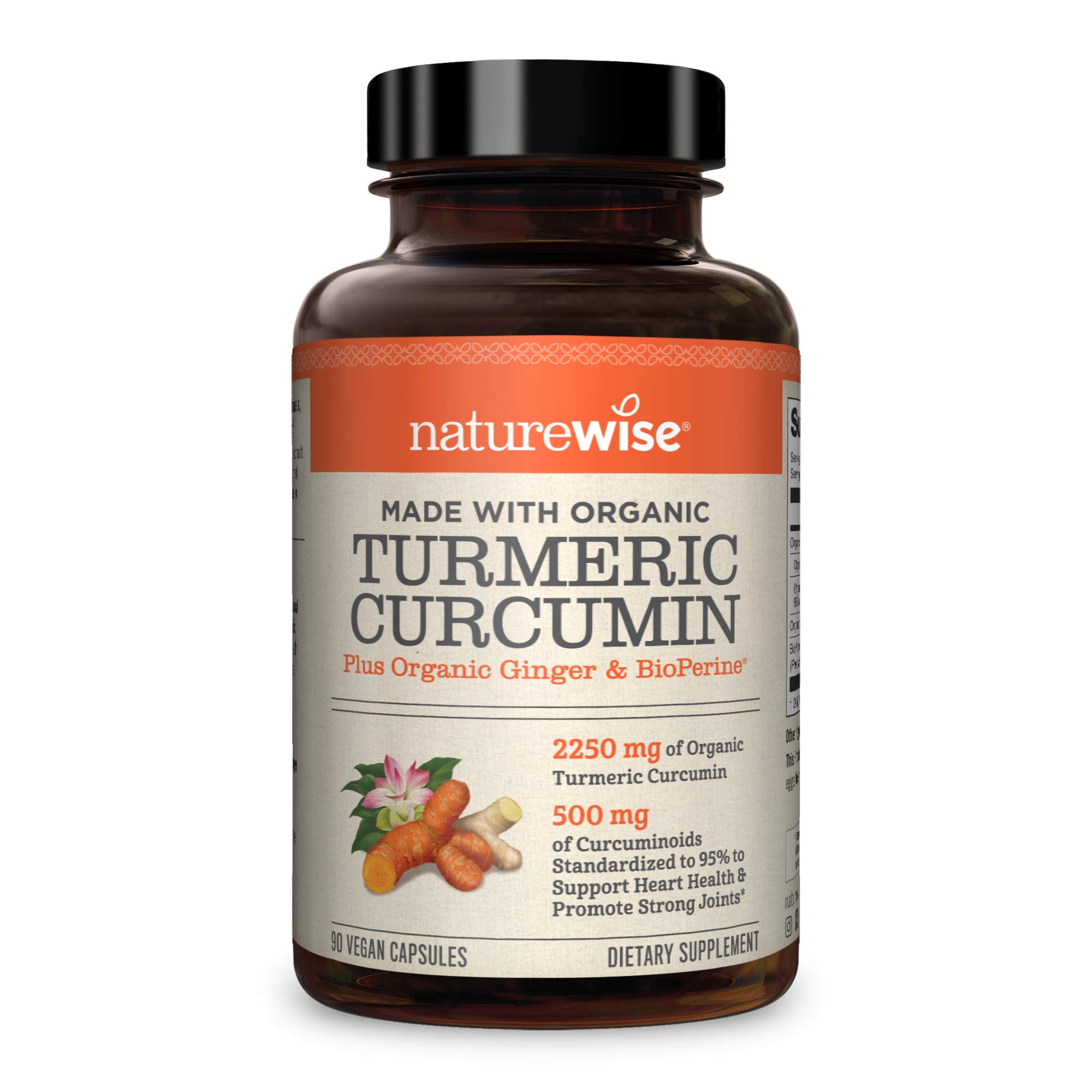 NatureWise Vitamin D3 5000iu (125 mcg) 1 Year Supply for Healthy Muscle Function Curcumin Turmeric 2250mg | 95% Curcuminoids & BioPerine Black Pepper Extract