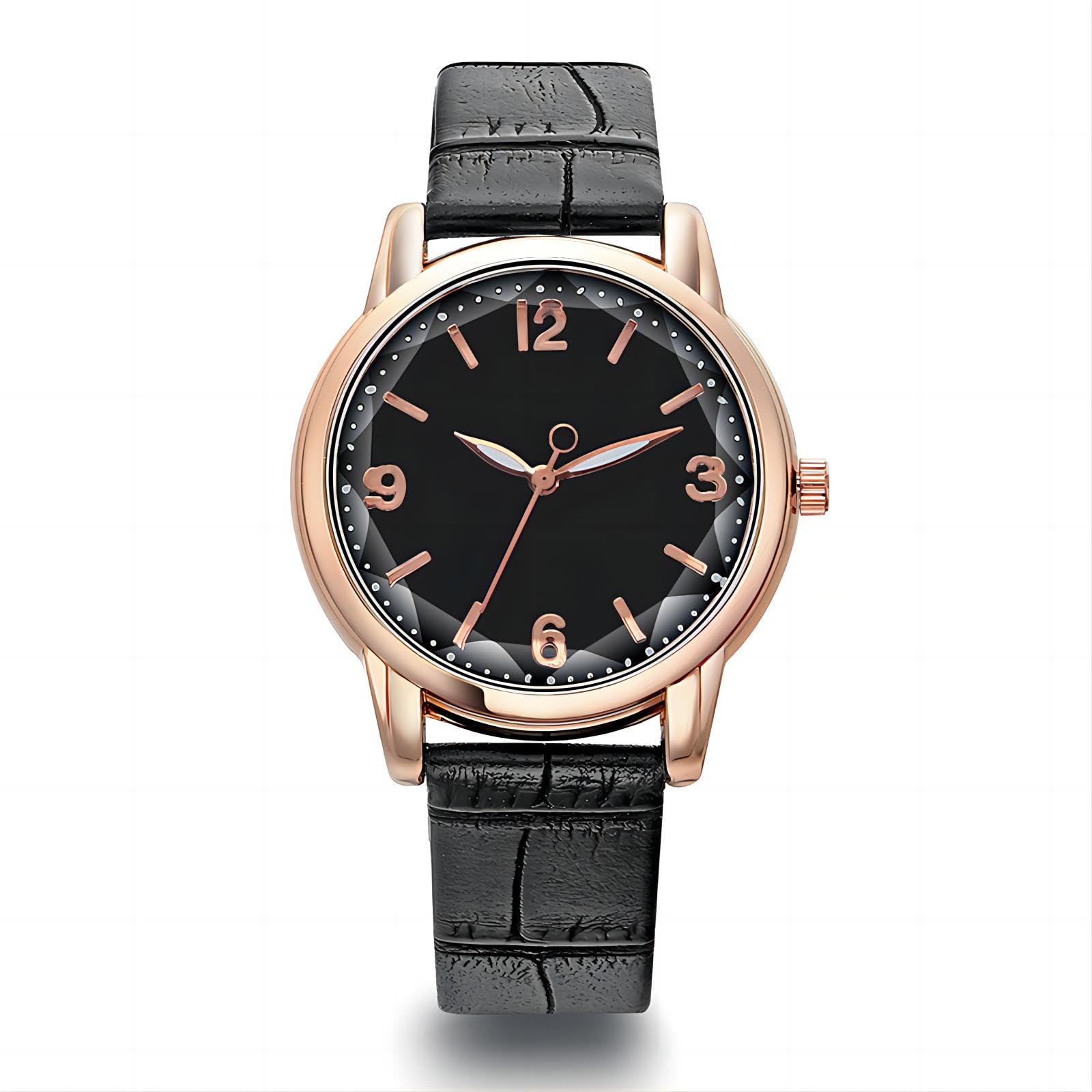 Wrist Watch for Women, Fashion Style Quartz Analog Women's Watch with Leather Strap