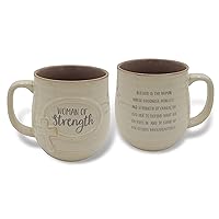 Cathedral Art Abbey & CA Gift Woman of Strength Pottery Mug, One Size, Multi
