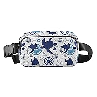 Turtle Fanny Packs for Women Men Belt Bag with Adjustable Strap Fashion Waist Packs Crossbody Bag Waist Pouch Hip Pouch Bum Bag for Workout Outdoor