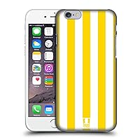 Head Case Designs Yellow Vertical Stripes Hard Back Case Compatible with Apple iPhone 6 / iPhone 6s