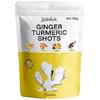 Boost Your Health Ginger Turmeric Powder Supplement: Enhanced with Orange, Curcumin, Vitamin C, D & Zinc, 100 Shots of Turmeric Ginger Juice for Joints, Gut Health, Keto & Immune Support