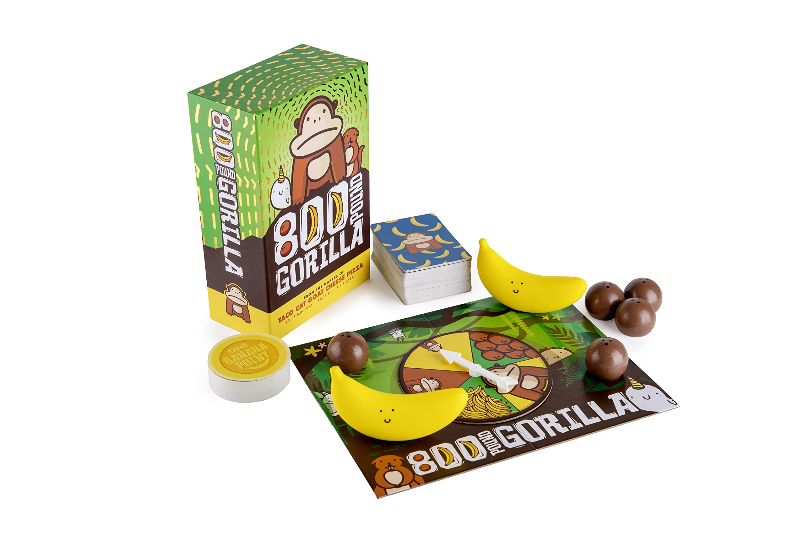 800 Pound Gorilla – by Taco Cat Goat Cheese Pizza - Fun Family Card Game for Kids and Adults – Great for Family Game Night, Vacation, Birthday Gift for Kids Ages 8+ - Easy, 15 min, 3-6 Players