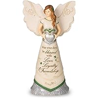 82340 Elements Irish Blessings Angel Figurine, 6-1/2-Inch,Silver