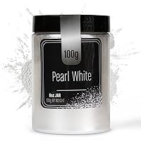 Pearl White Mica Powder - 100 Grams - Epoxy Resin Color Pigment - Metallic White Mica Powder for Epoxy Resin - White Epoxy Pigment Powder - Epoxy Color Pigment - Epoxy Resin Pigment