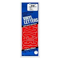 Graphic Products Duro 6-inch Gothic Vinyl Numbers Set, Red