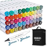 Banral 130 Colors Dual Tip Alcohol Based Markers, Twin Sketch Art Markers  Set Pens for Artists Kids Adult Coloring Drawing Sketching Card Making