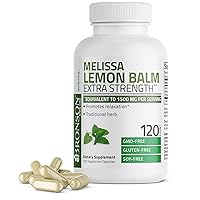 Bronson Melissa Lemon Balm Extra Strength, Non-GMO, 120 Vegetarian Capsules