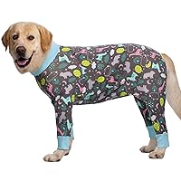 Dog Recovery Suit for Dogs After Surgery Female Male Medium Large Dog Neuter Spay Onesie for Shedding Prevent Licking Surgical Wound Dog Cone Alternative