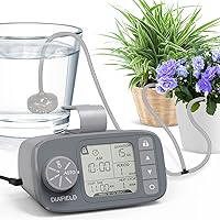 Automatic Watering System for Potted Plants, Indoor Watering System for Plants, Automatic Drip Irrigation Kit with 30-Day Programmable Water Timer, LCD Display & Power Supply