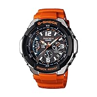 Casio Quartz, Orange Band Black Dial - Unisex Adult Watch GW3000M-4A