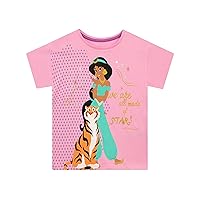Disney Girls Princess Jasmine Aladdin T-Shirt Kids Short Sleeve Top