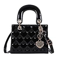 Purses and Handbags for Women Shiny Patent Ladies PU Leather Fashion Top Handle Satchel Shoulder Crossbody Totes Bags