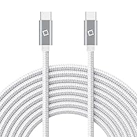 Dual USB-C/PD 60W Fast Charging Cord Compatible with Xiaomi Redmi 9A Plus 5Gbps Data Transfer for Power Delivery Hi Capacity Charging (Black)