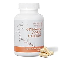 Nora Ross Okinawa Coral Calcium Supplements, Healthy Immune Support & Teeth Health with Magnesium, Potassium, Zinc, Vitamin D3, Vitamin B, Calcium Carbonate, 90 Capsules (1 Pack)