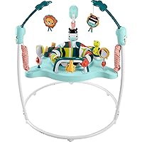 Fisher-Price Baby Bouncer Colorful Corners Jumperoo Activity Center with Music Lights Sounds & Developmental Toys