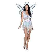 Women's Sexy Mystical Fairy Costume for Women - Blue Winged Godmother Fantasy