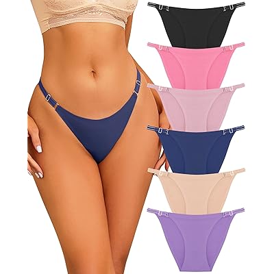  ROSYCORAL 10 Pack Seamless Thongs For Women