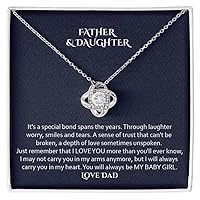 Father Daughter Gifts From Dad, To My Daughter Necklace From Dad, To Daughter Gift, Birthday Gift For Daughter From Dad, Dad Daughter Gifts With Sentimental Quotes