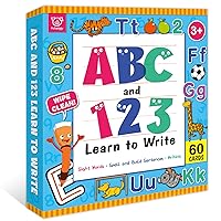 Preschool Learning Activities Learn to Write, Handwriting Practice Book for Kids, Toddler Educational Learning Toys Girl Boy Ages 3 4 5 6 Year Old C
