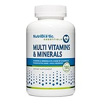 NutriBiotic – Multi Vitamins & Minerals, 180 Ct Capsules (Formerly Hypoallergenic Multiple) | 72 Pure Trace Elements in a Base of Chlorella | Pharmaceutical-Grade & Highly Absorbable | Gluten Free