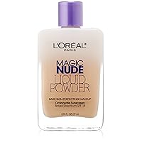 Magic Nude Liquid Powder Bare Skin Perfecting Makeup SPF 18, Light Ivory, 0.91 Ounces