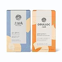 OSULLOC Honey Pear & Tangerine Blossom Tea, Premium Blended Tea from Jeju, 20 count,1.06oz 30g