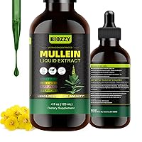 Mullein Drops for Lungs | Mullein Leaf Extract for Respiratory and Lungs Support | Mullein Extract Supplement Liquid