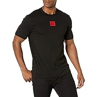 Men's Ribbed Crew Neck Regular Fit Center Logo T-Shirt