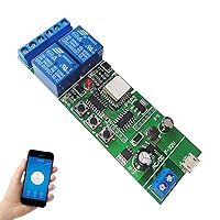 Newgoal WiFi Jog Relay Momentan/Auto-Lock Switch DIY-Module Smart Home-Automation App Control Compatible Alexa/Google Assistant/IFTTT