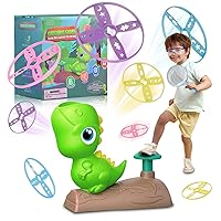 Lydaz Outdoor Toys for Kids Ages 3-5, Butterfly Catching Family Summer Outside Yard Activities Games, Flying Disc Launcher Toys, Birthday Party Gifts Toys for Boys & Girls Age 3 4 5 7 8 Years Old