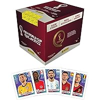 2022 Qatar FIFA Panini World Cup Soccer Factory Sealed 50-Pack Sticker Box - 250 Total Stickers with Limited Edition Parallels