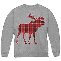Autumn Plaid Moose Youth Sweatshirt