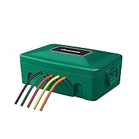 DEWENWILS Outdoor Electrical Box, Waterproof Power Cord Protector for Electrical Connections, Ideal for Extension Cords, Timers, Power Strips, Power Tools, Holiday and Landscape Lights, Green