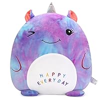 16’’ Unicorn Plush Toy, Unicorn Stuffed Animal Pillow, Cute Plushies Pillow for Girls, Soft Plush Toy Pillow for Hugging, Sleeping, Plush Gifts for Girls, Colorful-Purple