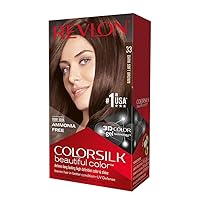 Revlon ColorSilk Beautiful Color, 33 Dark Soft Brown 1 ea (Pack of 6)