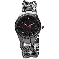 Betsey Johnson Women's Watch - Curb Chain Bracelet Wristwatch, 3 Hand Quartz Movement, Easy Read Dial