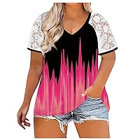 Women Blouses for Work Short Sleeve Work Out Shirts Gym Loose Crop Golf Tees for Women