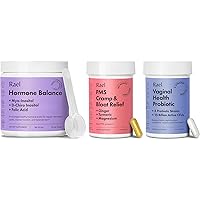 Rael Supplement for Women Bundle - Hormone Balance, Myo-Inositol & D-Chiro Inositol (30 Day Supply) & Probiotics, 15 Billion CFU (30 Day Supply) & PMS Supplement (28 Capsules)
