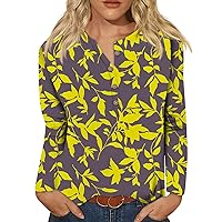 HAYUMI Fashion Blouses for Women,Trendy Women's Plus Size Tops 90S T Shirt with Long Sleeve Shirts