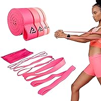 [4 Sizes] Perfect Stix Pull Up Resistance Bands for Women - Pull Up Assistance Exercise Bands. Resistance Bands for Working Out, Stretching, Powerlifting and Fitness