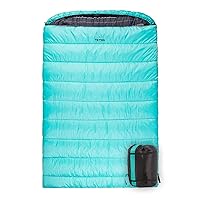 TETON Mammoth, 20 Degree and 0 Degree Sleeping Bags, Double Sleeping Bag, A Warm Bag the Whole Family can Enjoy. Great Sleeping Bag for Camping, Hunting and Base Camp. Compression Sack Included